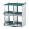 4 Compartment Chicken Nesting Boxes, Metal Nesting Boxes Wall Mount Chicken Egg Laying Box for Different Chicken Breeds