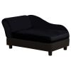 PawHut Luxury Dog Bed for Small Dogs, Hidden Storage, 3" Foam Cushion, Modern Pet Sofa, Black