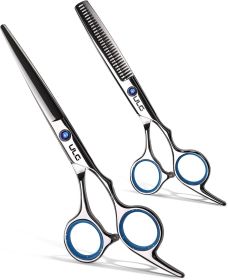 Hair Cutting Scissors Thinning Shears Kit ULG Professional Barber Hairdressing Texturizing Salon Razor Edge Scissor Japanese Stainless Steel 6.5 inch