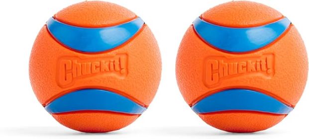 Ultra Ball Dog Toy - Medium Bouncy Fetch Balls For Dogs 20-60 lbs - Made from Durable Rubber - Floating Water Pet Toys - Size Medium - 2.5-inch Diamet