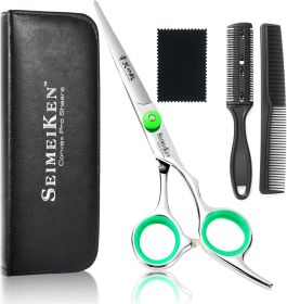 Hair Cutting Scissors   Professional Hair Shears - Premium Stainless Steel Haircut Scissors Kit with Comb and Case - Barber Shears for Salon & Home Us