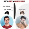 Eyeglass Nose Pads Grips 6 pairs 1 mm Adhesive Glasses Nose Grip Non Slip Silicone Eyeglasses Nose Pads Anti Slip Sunglass Nose Pads Bridge 1mm x 7mm