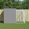 Dog House Light Grey Galvanized Steel Large Durable Dog House