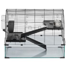 Wire Hamster Cage Habitat 29.5in Pet Rodent Gerbil Mice Small Animal House