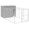 Dog House Light grey Galvanized steel 84.3 x 180.3 x 71.3 in