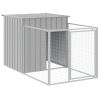 Dog House Light grey Galvanized steel 43.3 x 79.1 x 43.3 in