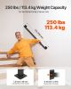 4ft Wall Mounted Stair Handrail Black Iron 250lbs Load Capacity Square Tube