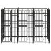 Dog Kennel Black Powder-coated Steel Durable Dog Kennel