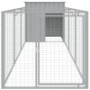 Dog House Light grey Galvanized Steel 43.3 x 159.4 x 43.3 in