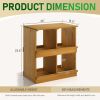 Nesting Boxes for Chickens, Wooden Chicken Nesting Box, Laying Eggs Nest Box for Chickens Hens Ducks, Yellow, 4 Compartments