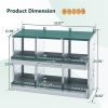 6 Compartments Chicken Nesting Box for Laying Eggs, Roll Away Chicken Laying Boxes, Green