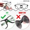 Eyeglass Nose Pads Grips 6 pairs 1 mm Adhesive Glasses Nose Grip Non Slip Silicone Eyeglasses Nose Pads Anti Slip Sunglass Nose Pads Bridge 1mm x 7mm