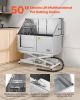 50inch Electric Dog Grooming Bath Tub Stainless Steel w Water Filter Left