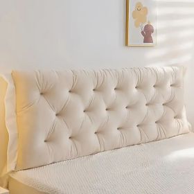 Headboard Pillow  Length 1.8m, 3 colors (Color: beige)