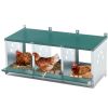 Metal Nesting Boxes for Chicken,3 Compartment Nesting Box,Galvanized steel Nesting Boxes for Hens, Easy to Assemble